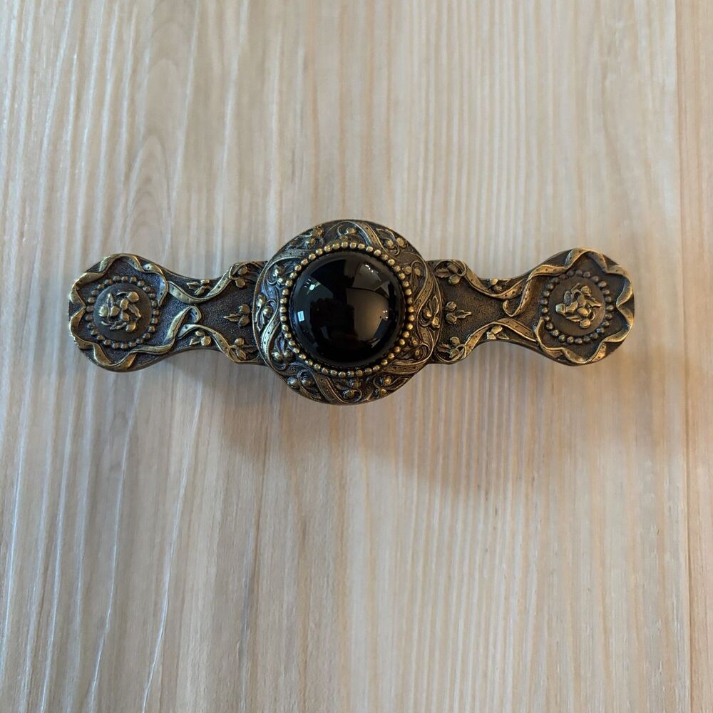 Tigers Eye Victorian Jewel Drawer Pull Hardware High End Handmade In USA 6 Avail